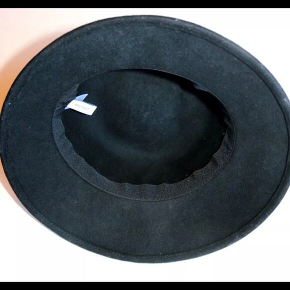 Nine West Hat Black 100% Wool Felt Hat CLASSIC - Picture 4 of 6